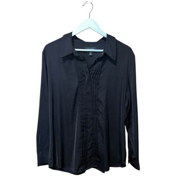 Banana Republic Black Long Sleeve Button-Down Shirt, Size XL - Picture 1 of 6
